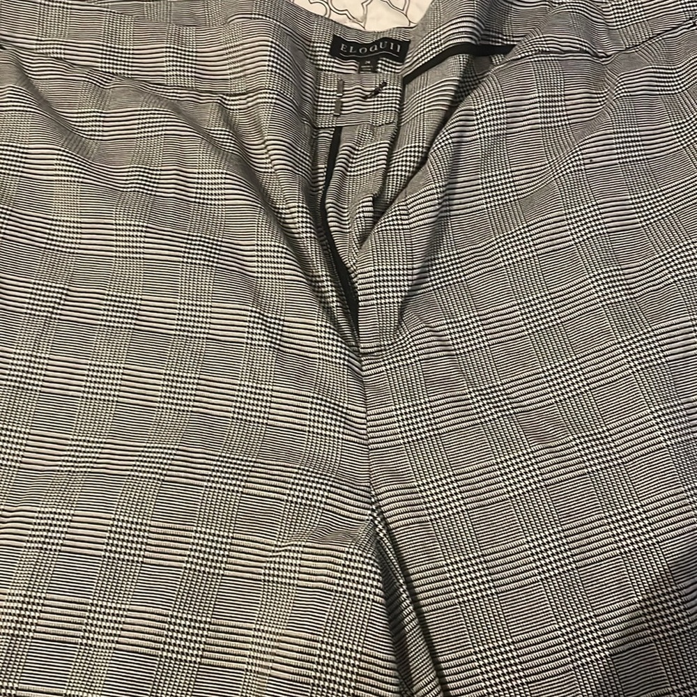 Eloquii plaid wide leg pants 24w - Picture 3 of 11